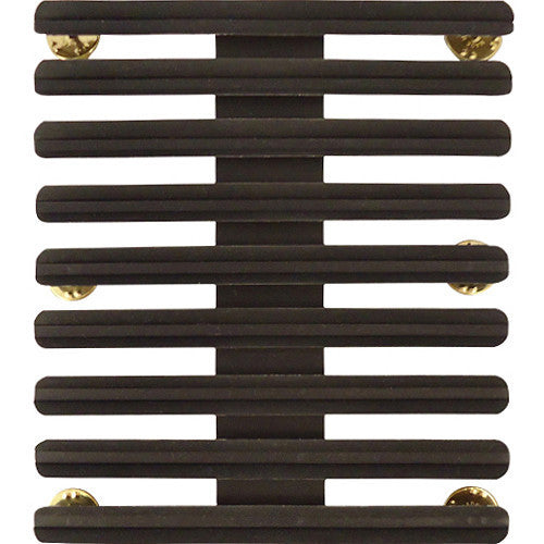 Ribbon Mounting Bar: 27 Ribbons - black metal 1/8" spacing