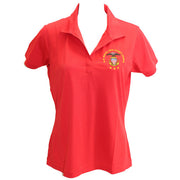 Ladies True Red Short Sleeve Polo Shirt Embroidered With USNSCC Seal