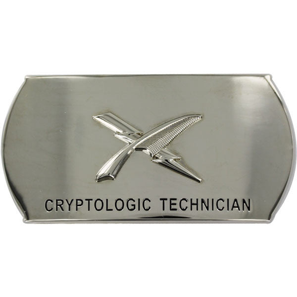 Navy Enlisted Specialty Belt Buckle: Cryptologic Technician: CT