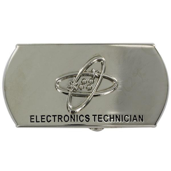 Navy Enlisted Specialty Belt Buckle: Electronics Technician: ET