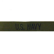 Navy Tape: U.S. Navy - black on olive drab
