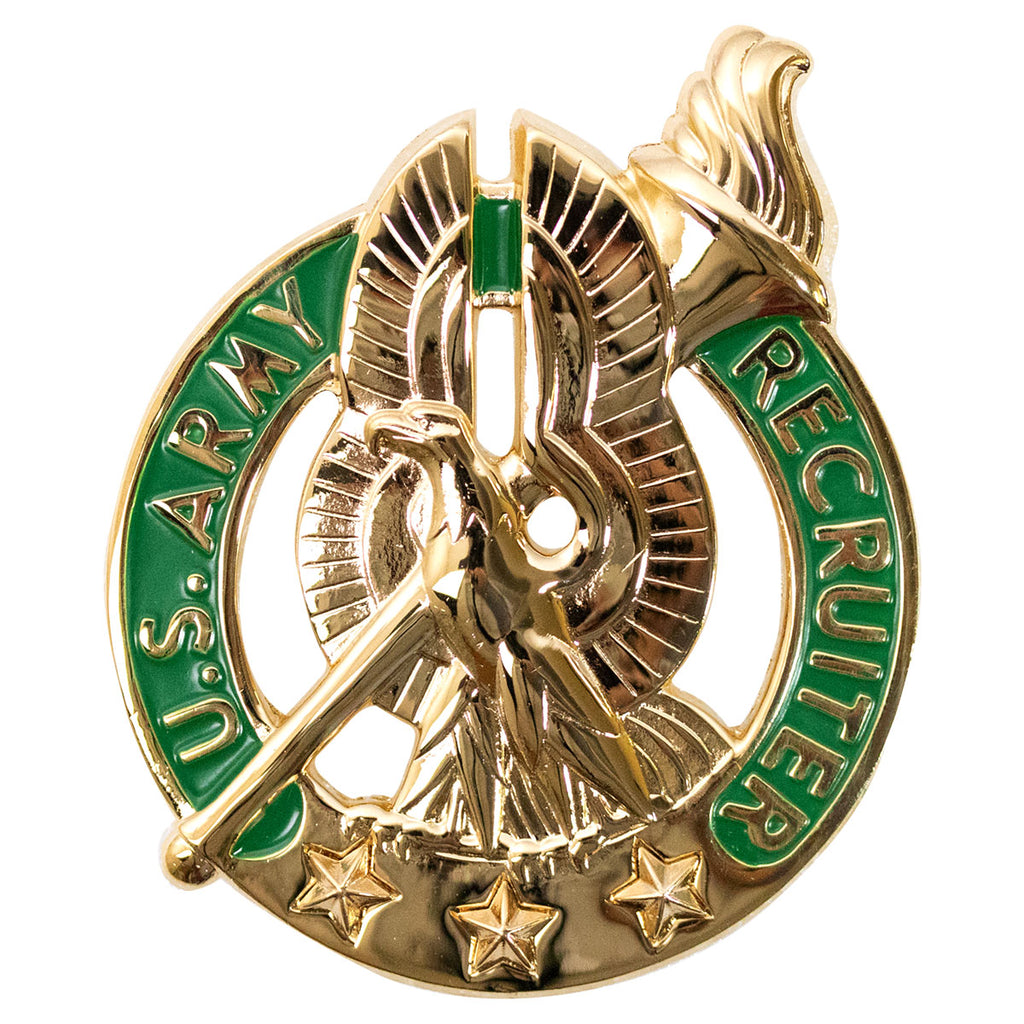Army Identification Badge: Recruiter - gold