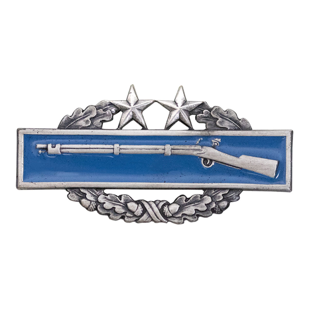Army Badge: Combat Infantry Third Award - Blouse miniature Oxidized