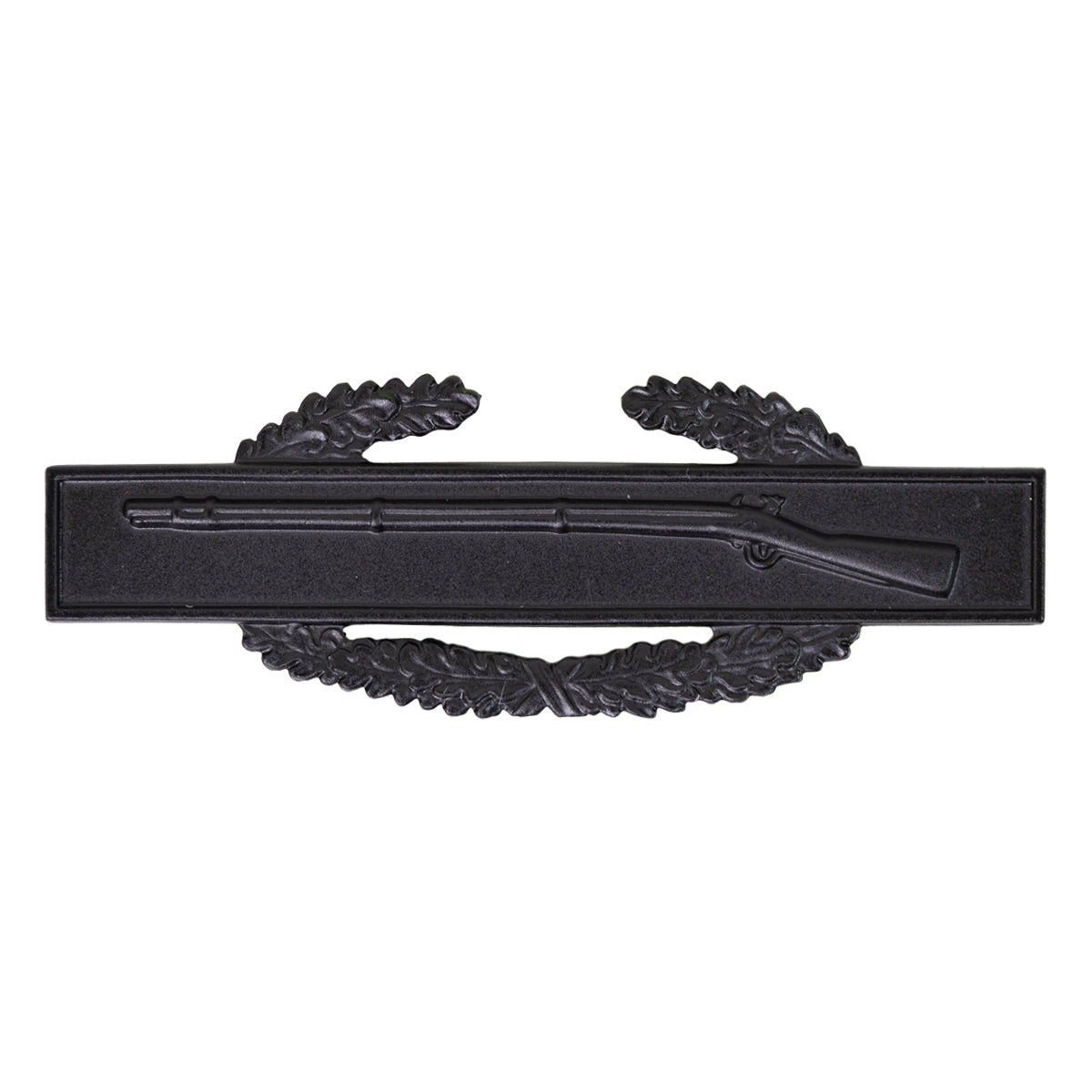Army Badge: Combat Infantry First Award - regulation size, black metal