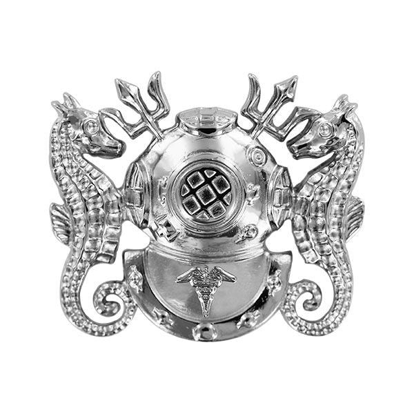 Navy Badge: Diving Medical Technician - regulation size, mirror finish