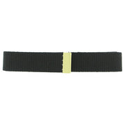 ROTC Belt: Black Cotton Belt with Brass Tip - male
