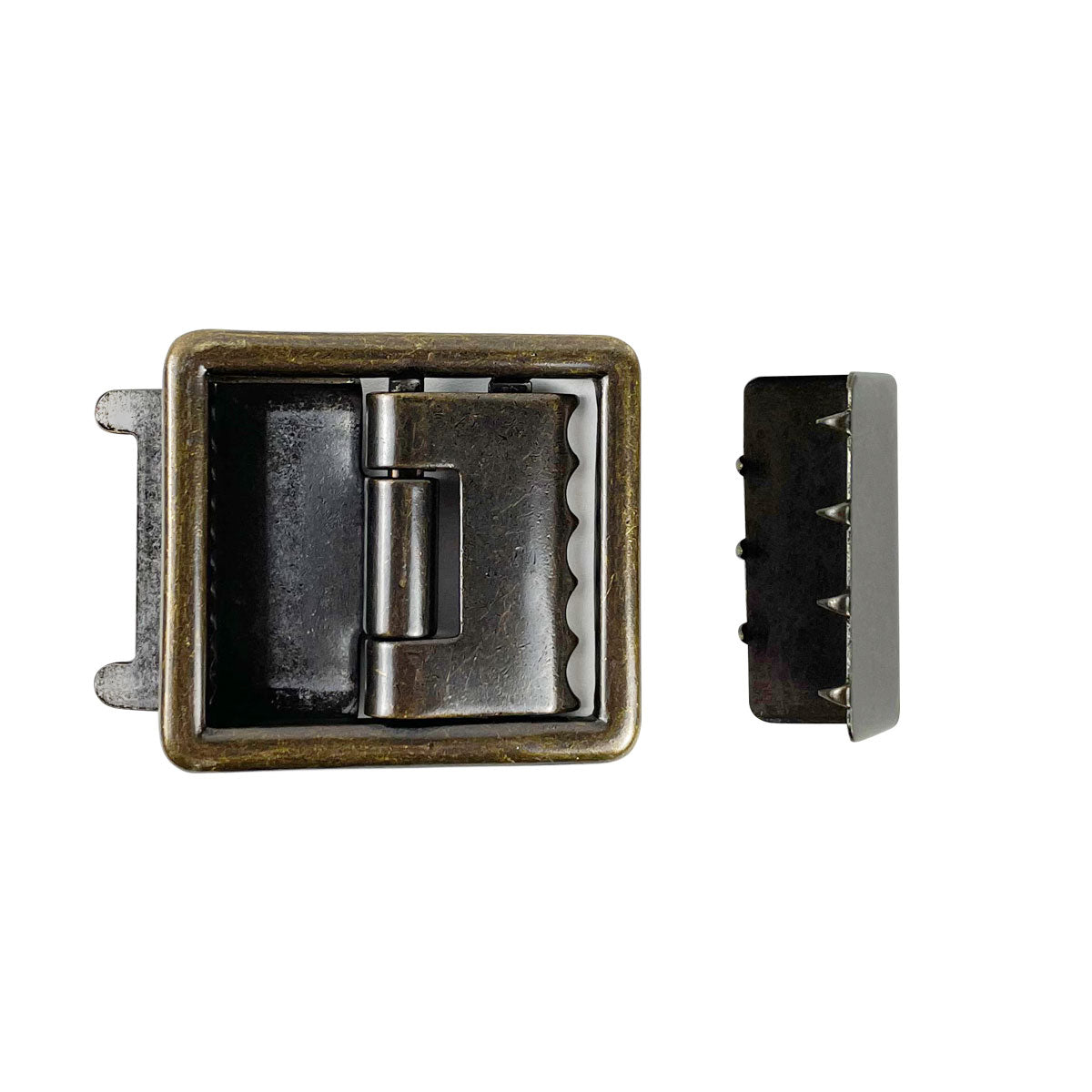 Army AGSU Belt Buckle and Tip: Antique Finish-Open Face