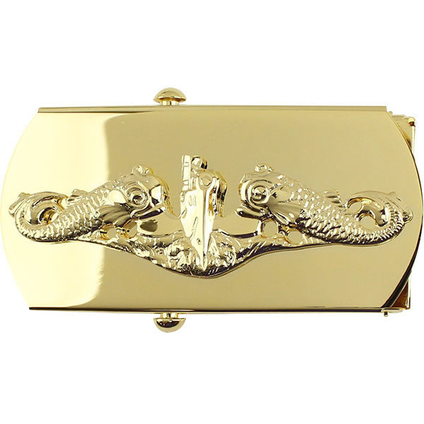 Navy Belt Buckle: Submarine Officer