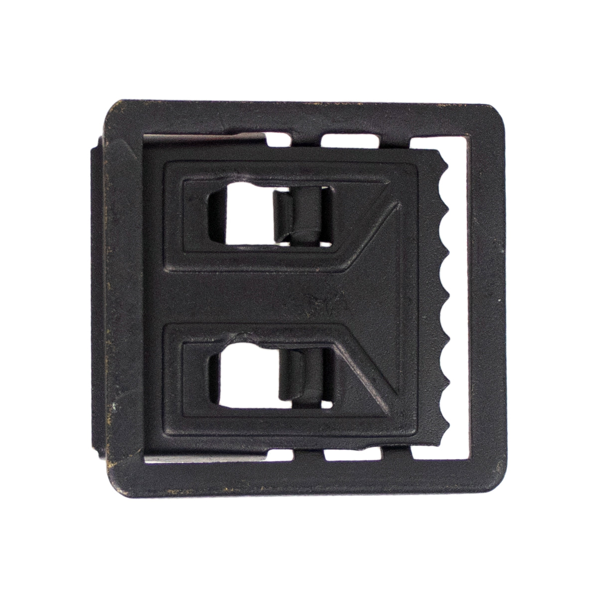 Belt Buckle: Black, Open Face