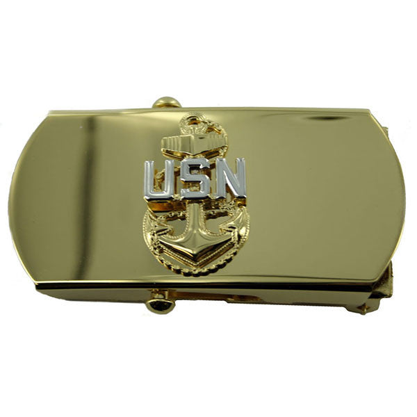 USN E-7 CPO Belt Buckle - Main Image