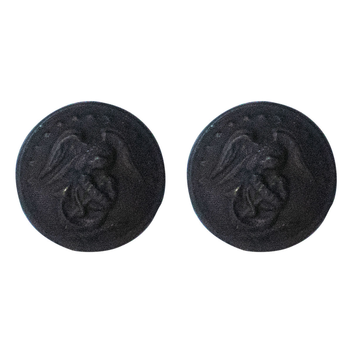 Marine Corps Button: 27 Ligne Screw Back - black buttons