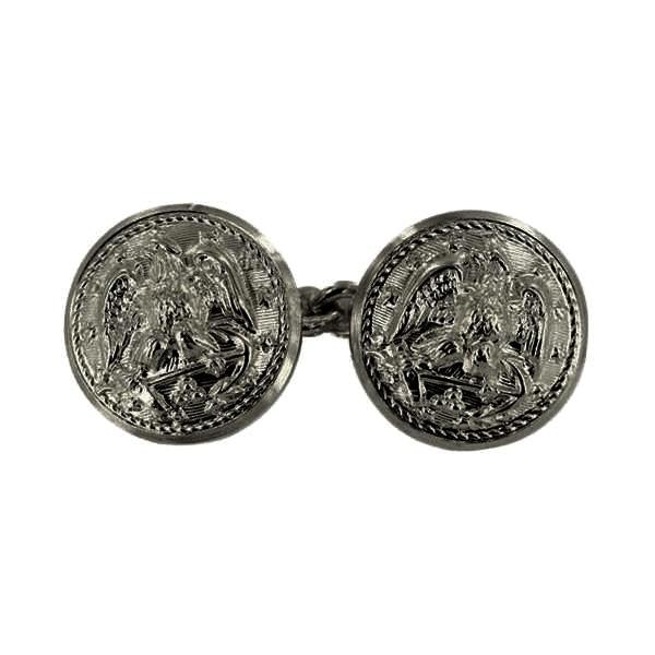 Navy Button Set - Silver 28 Ligne linked