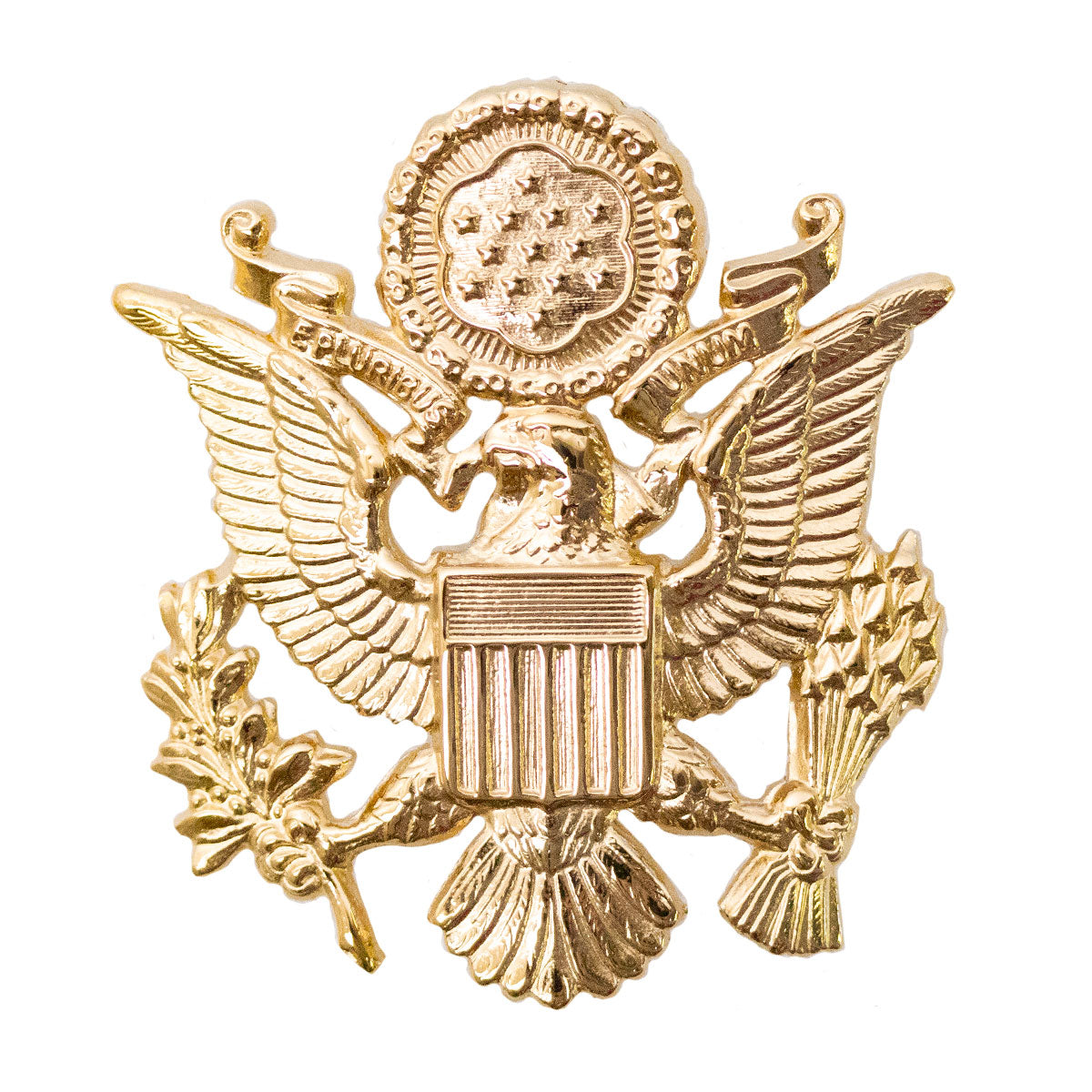 Army Cap Device: Female Officer - 22k gold plated