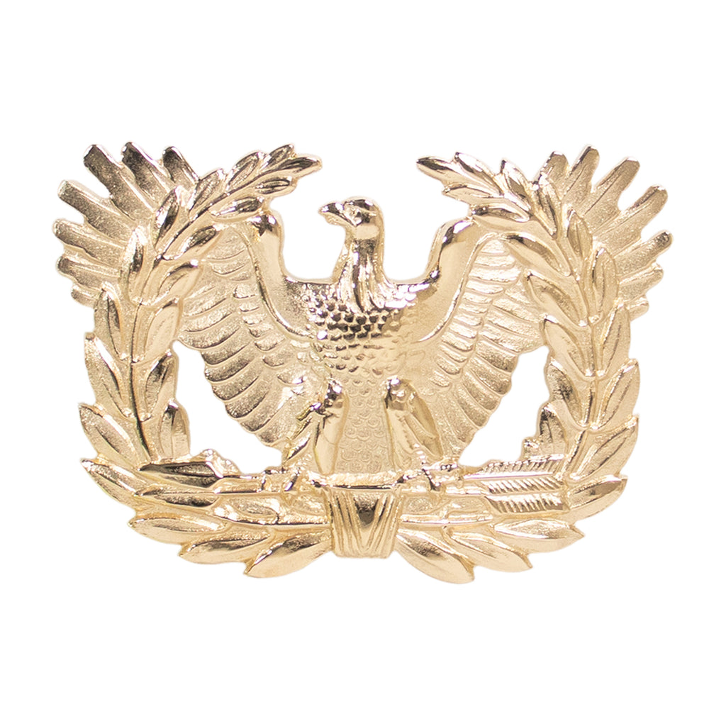 Army Cap Device: Warrant Officer - 22k gold plated