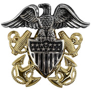 Navy Cap Device: Officer High Relief - regulation size
