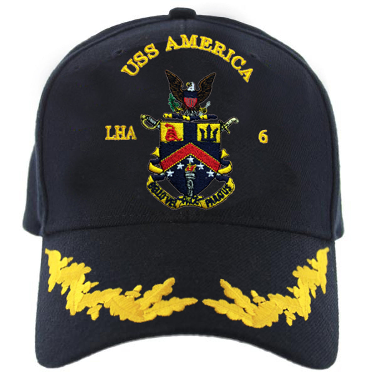 Navy Ball Cap: USS America LHA 6 with single eggs