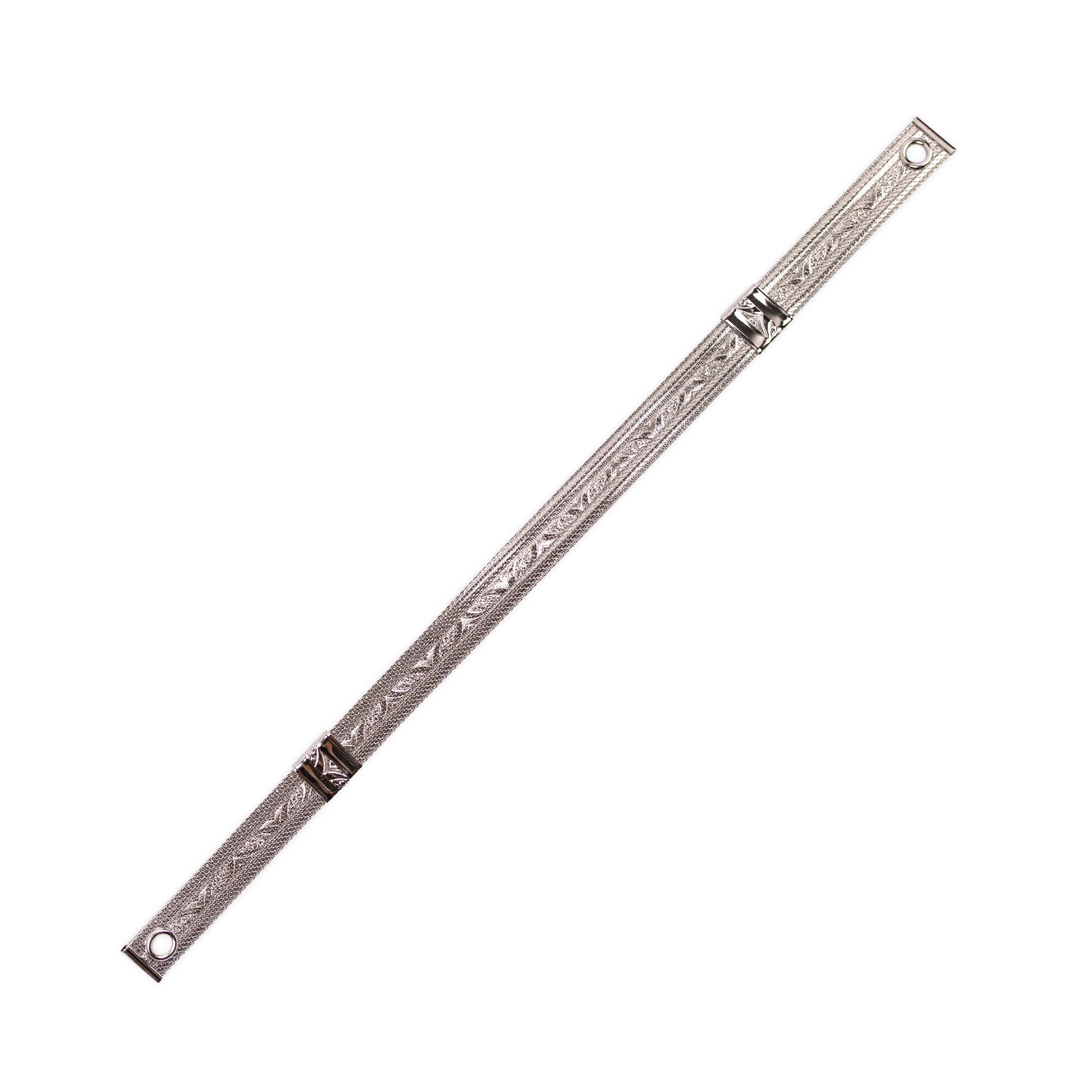 Cap Strap: Los Angeles Police Department Silver Mesh