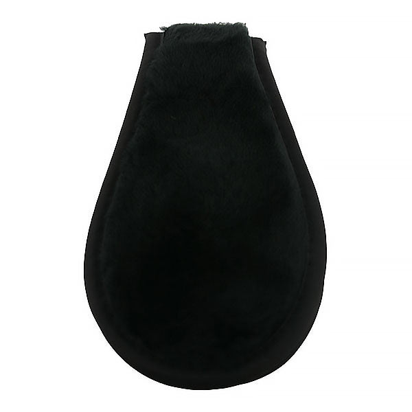 Ear Flap: Black with Elastic Band