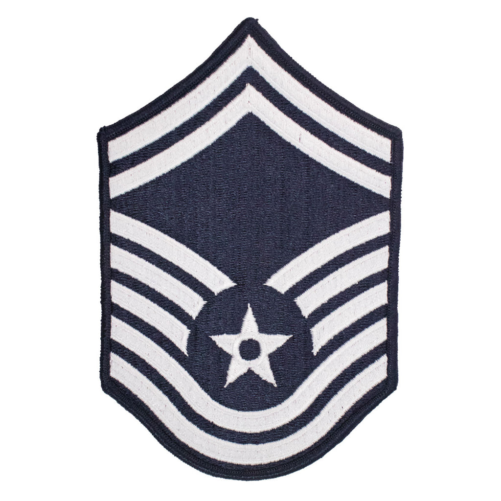 Air Force Embroidered Chevron: Senior Master Sergeant - large color