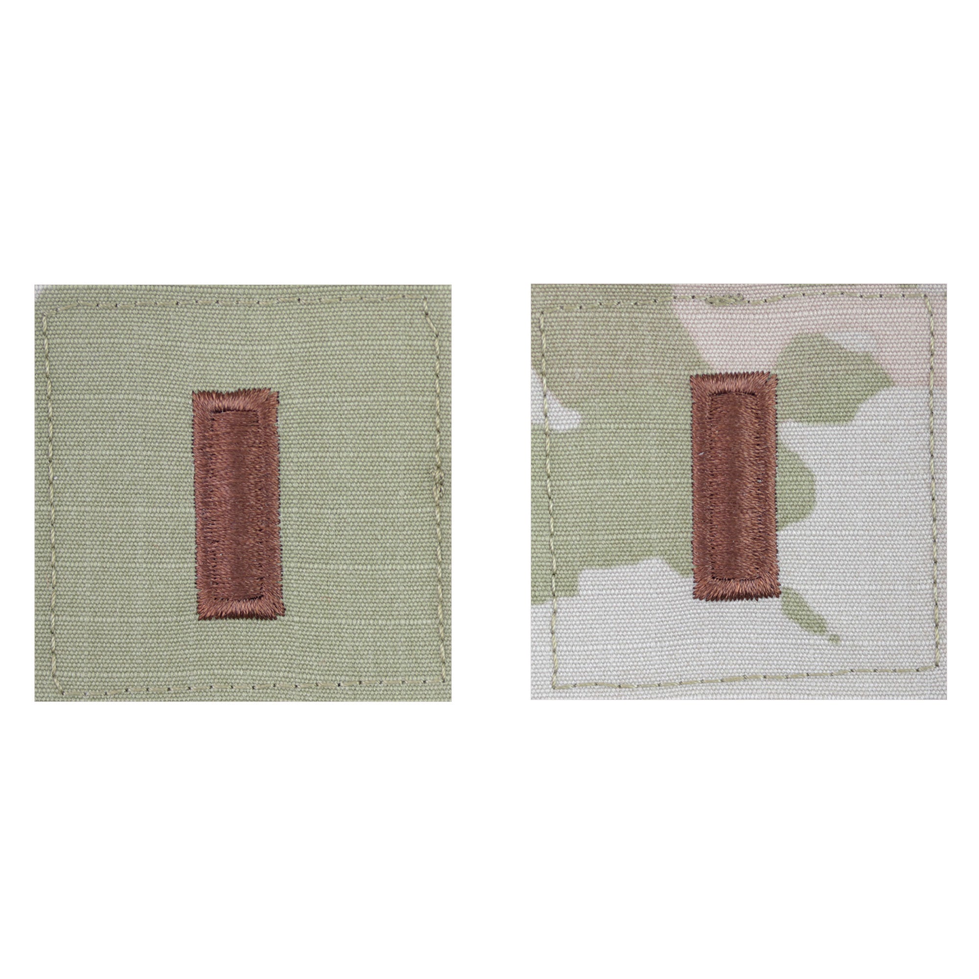 Air Force Embroidered OCP with Hook Officer Rank Insignia: Second Lieutenant