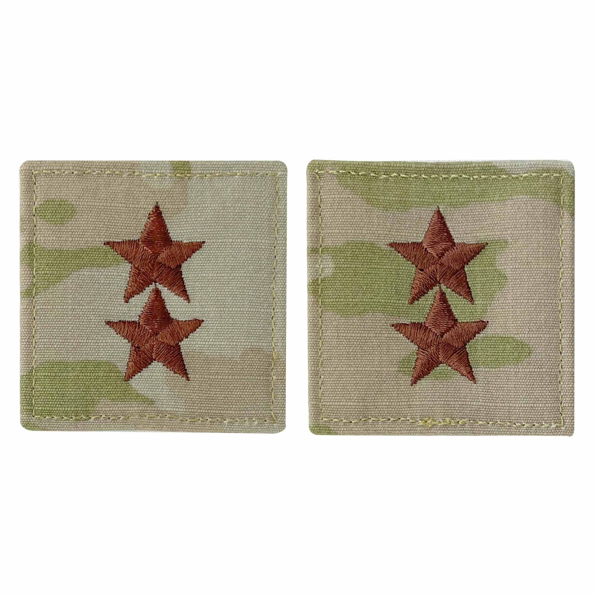 Air Force Embroidered OCP with Hook Officer Rank Insignia: Major General