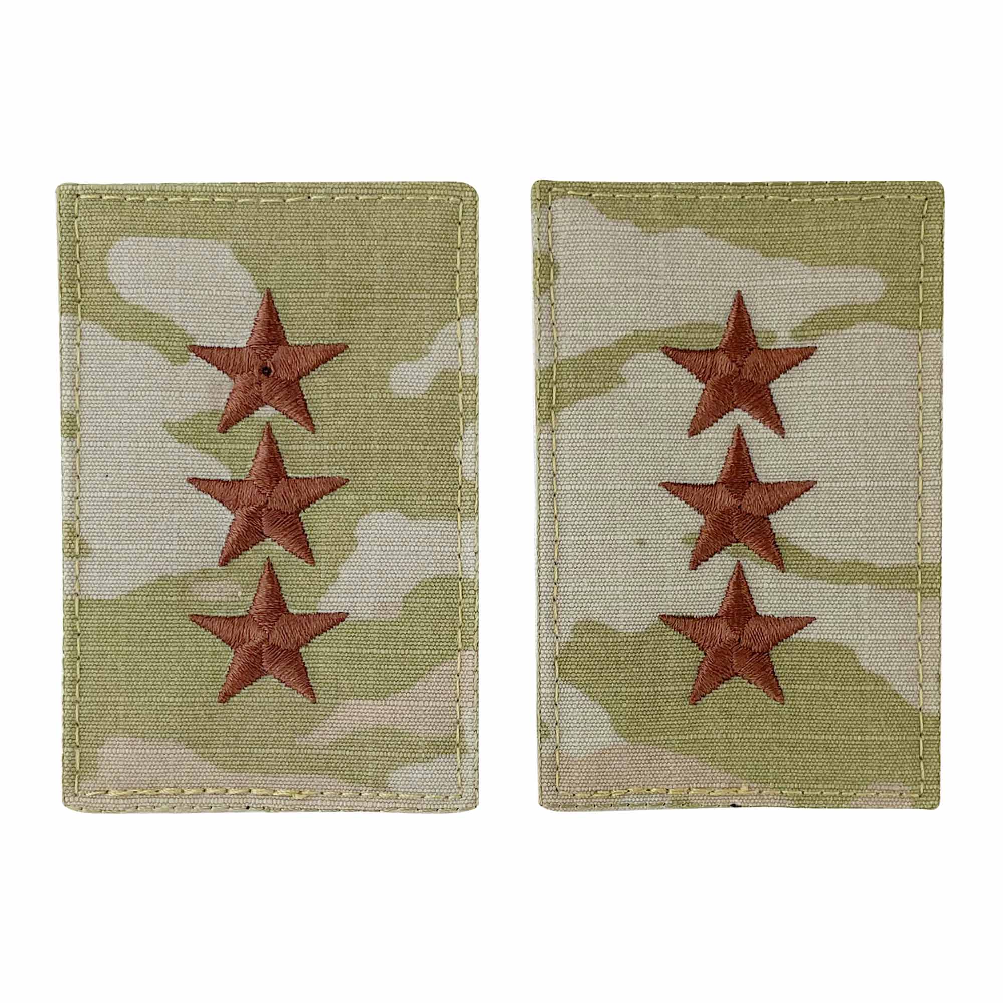 Air Force Embroidered OCP with Hook Officer Rank Insignia: Lieutenant General