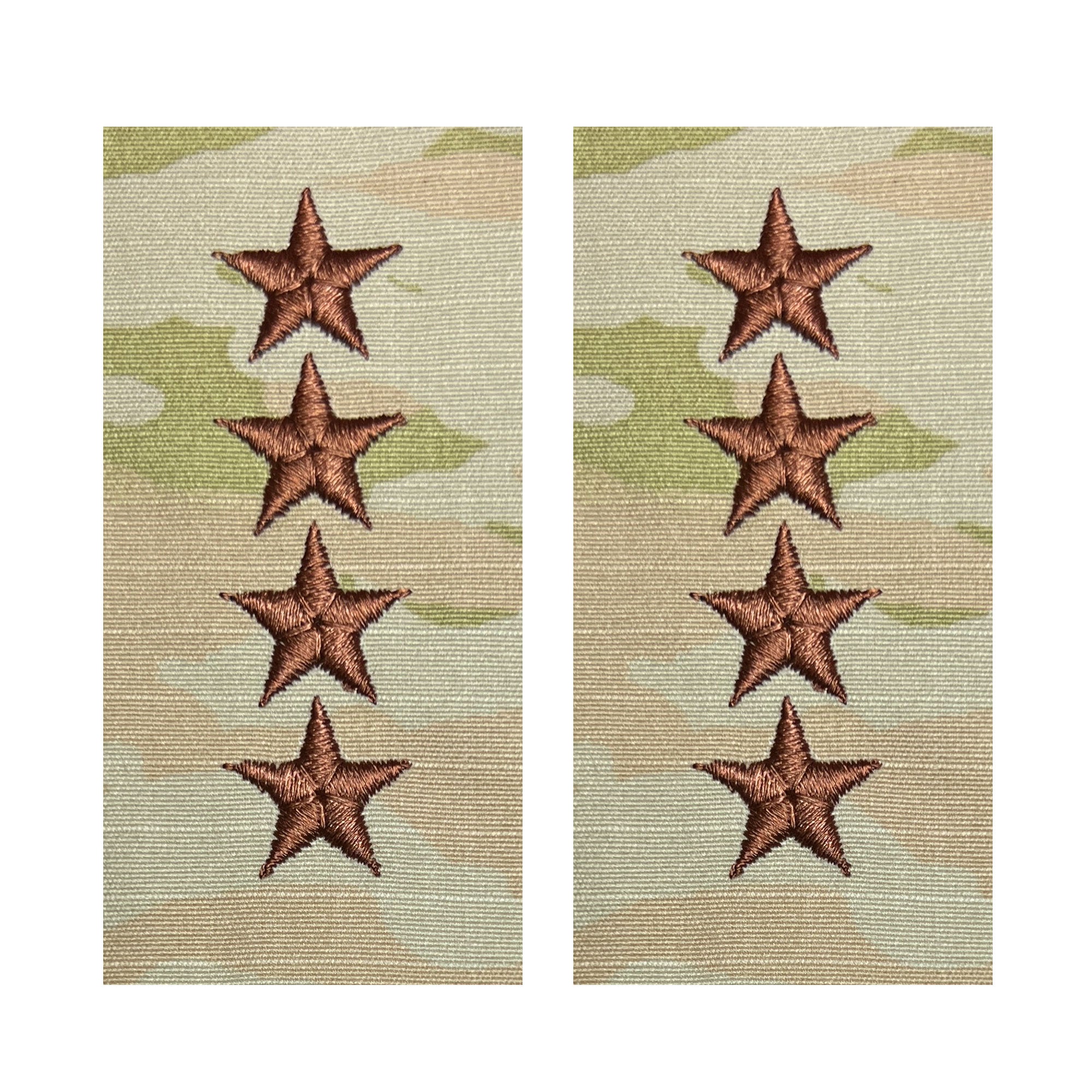 Air Force Embroidered OCP Sew On Officer Rank Insignia: General