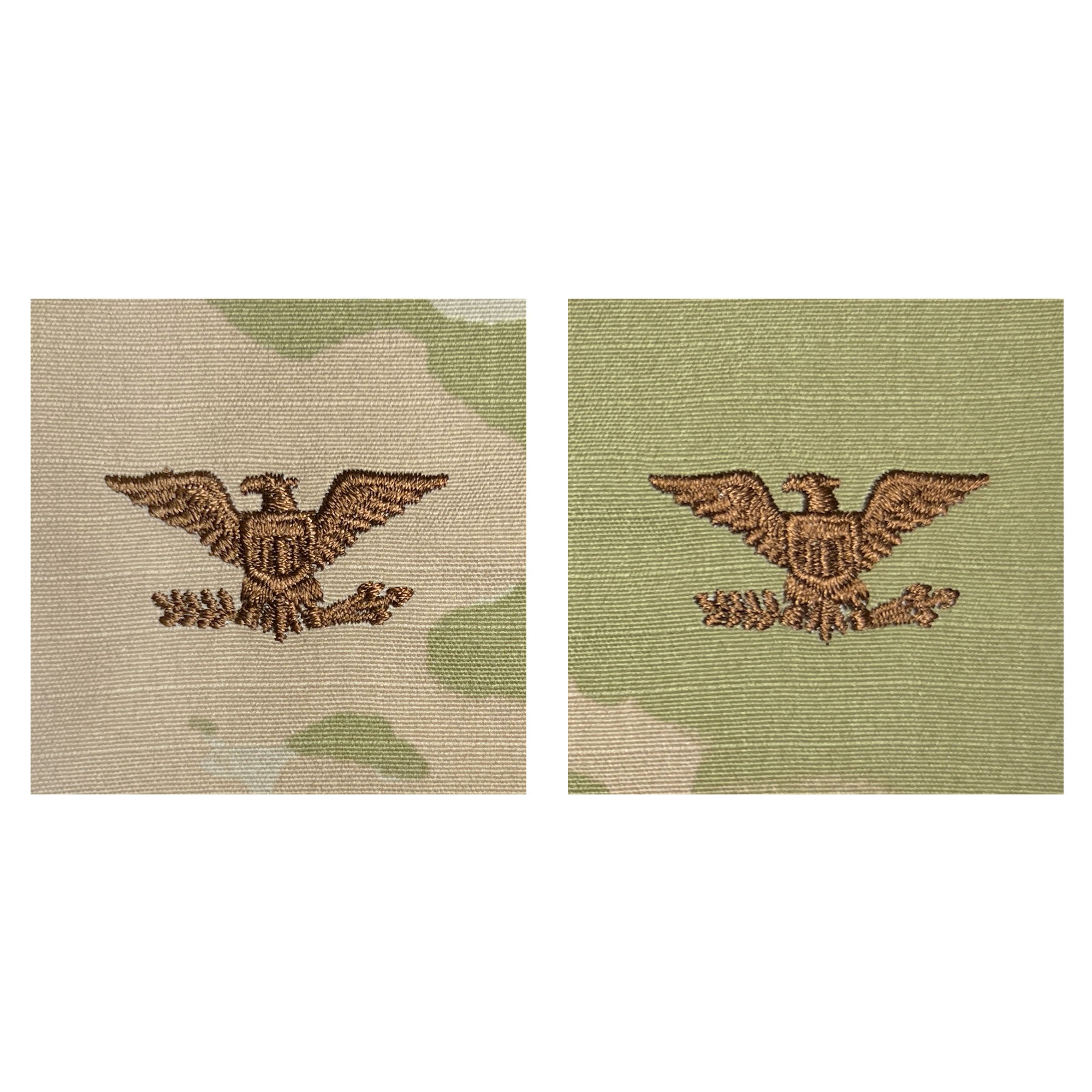 Air Force Embroidered OCP Sew On Officer Rank Insignia: Colonel