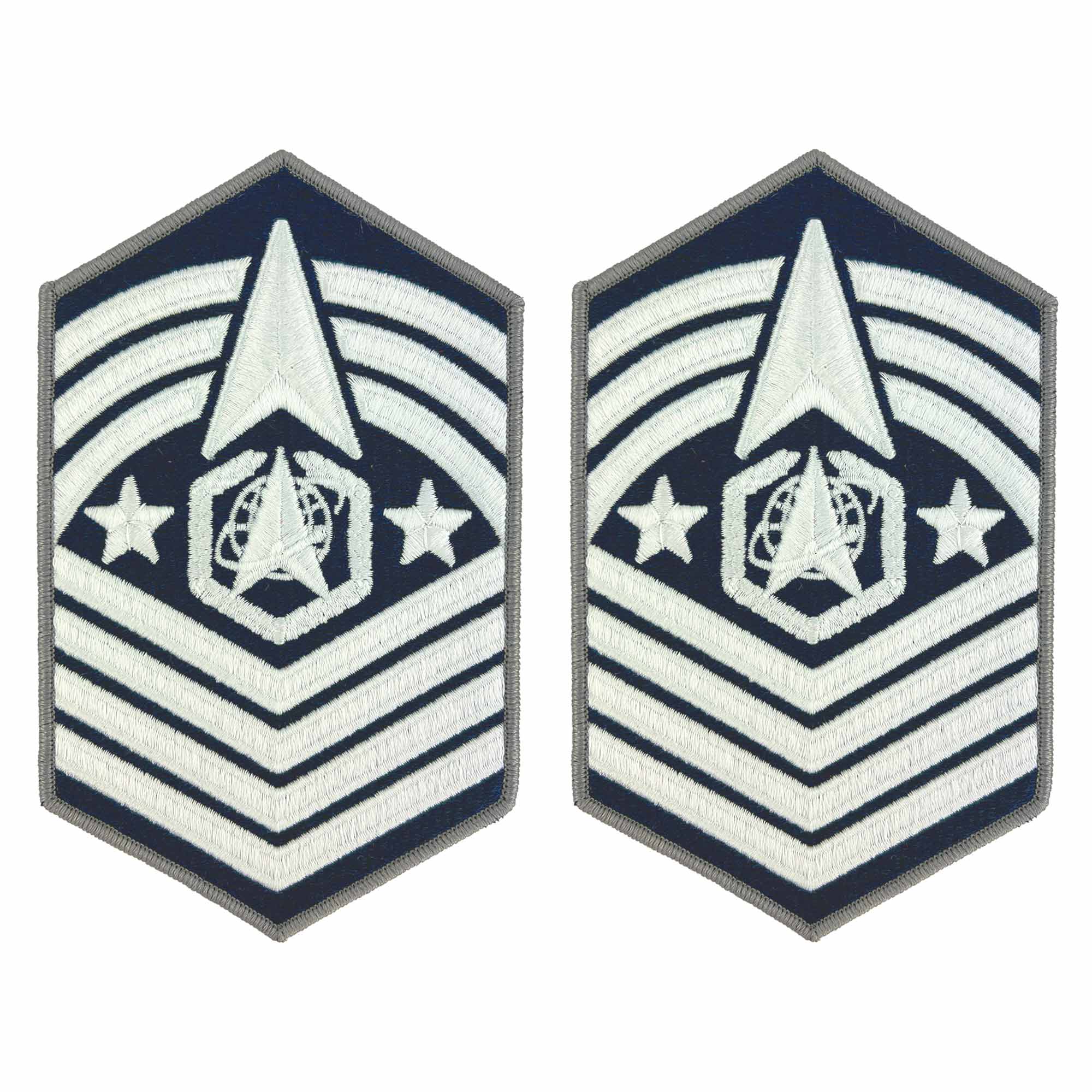 Space Force Chevron Embroidered: Chief Master Sergeant of Space Force - Large Color