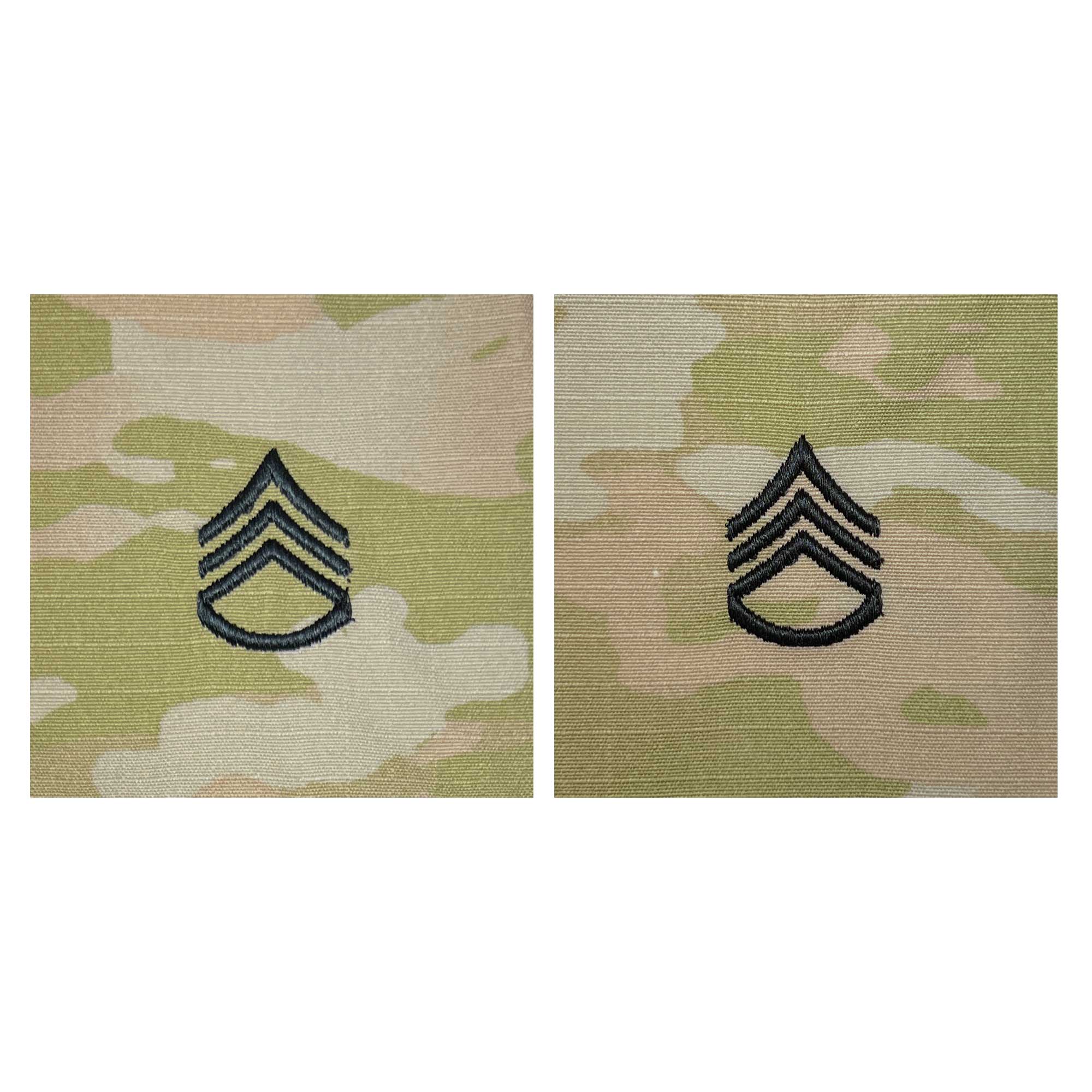 Army embroidered OCP Sew on Rank insignia: Staff Sergeant