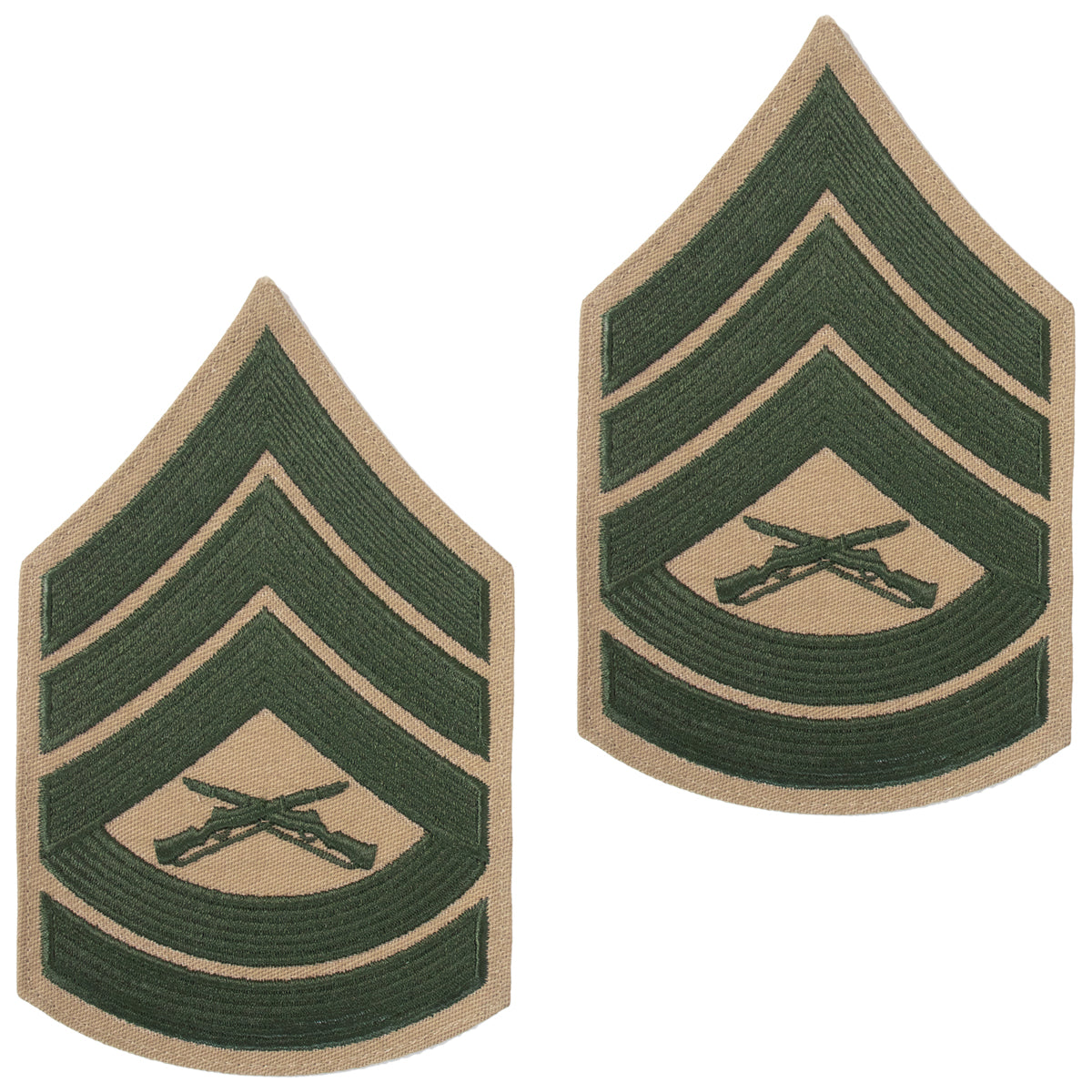 USAMM - Marine Corps Embroidered Khaki Enlisted Rank - Male Size USAMM - Marine Corps Embroidered Khaki Enlisted Rank - Male Size