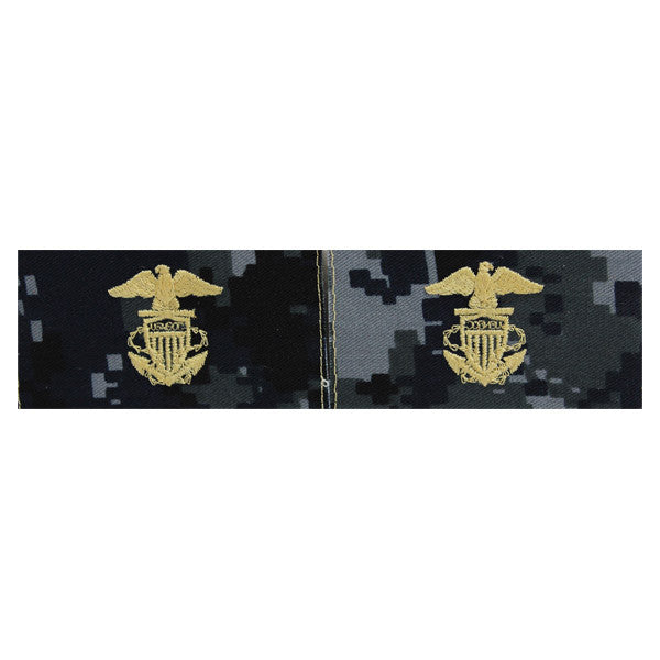 USNSCC / NLCC - Instructor Collar Device on Blue Digital Embroidered