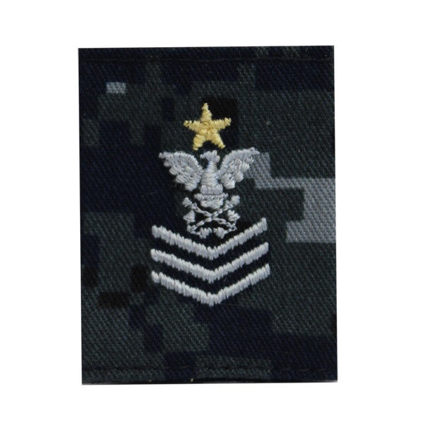 NLCC - Ships Leading Petty Officer Parka Tab Blue Digital Embroidered