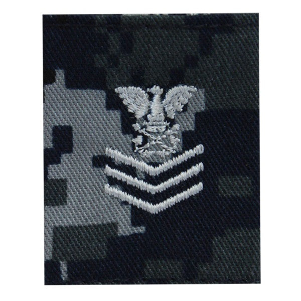 USNSCC / NLCC - PO1 with (3 Stripes) Parka Tab Blue Digital Embroidered