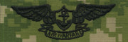 Navy Embroidered Badge: Aviation Warfare - Woodland Digital NWUIII