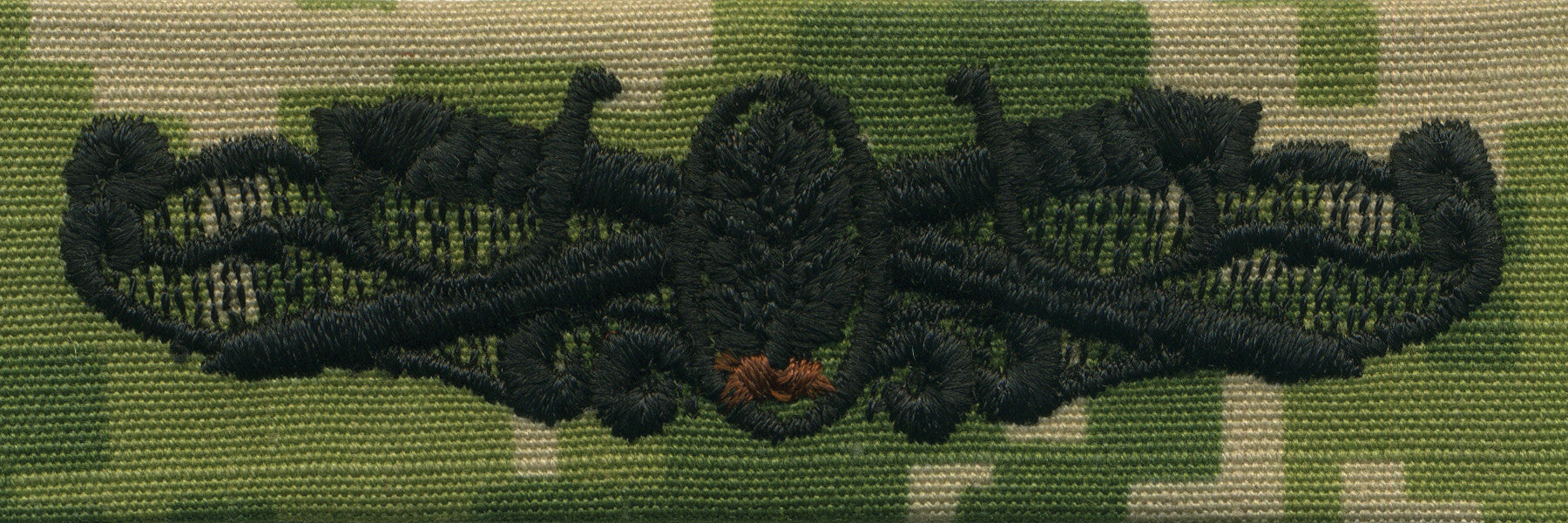 Navy Embroidered Badge: Surface Warfare Dental - Woodland Digital