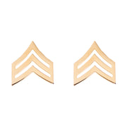 Army Chevron: Sergeant - 22k gold plated