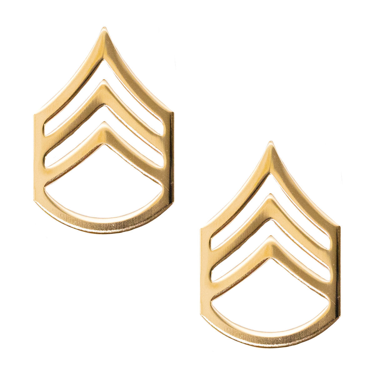 Army Chevron: Staff Sergeant - 22k gold plated