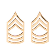 Army Chevron: Master Sergeant - 22k gold plated