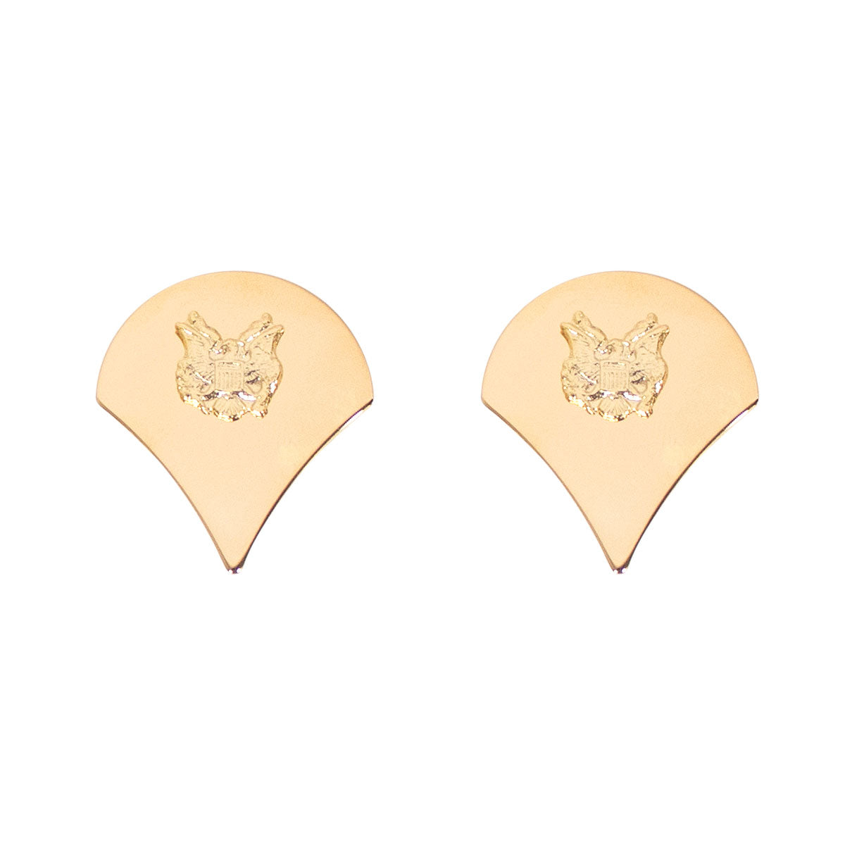 Army Chevron: Specialist 4 - 22k gold plated