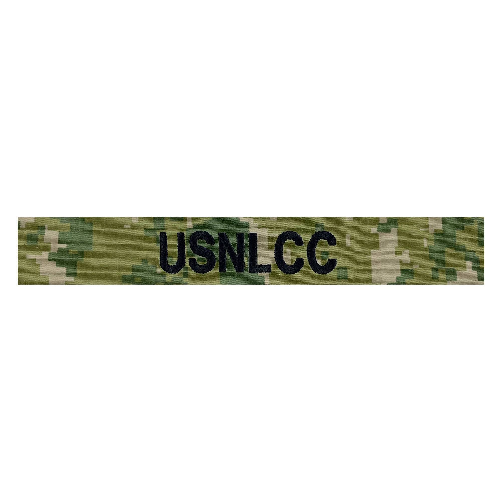 USNLCC Name Tape: Black Embroidered on Type III Sew On