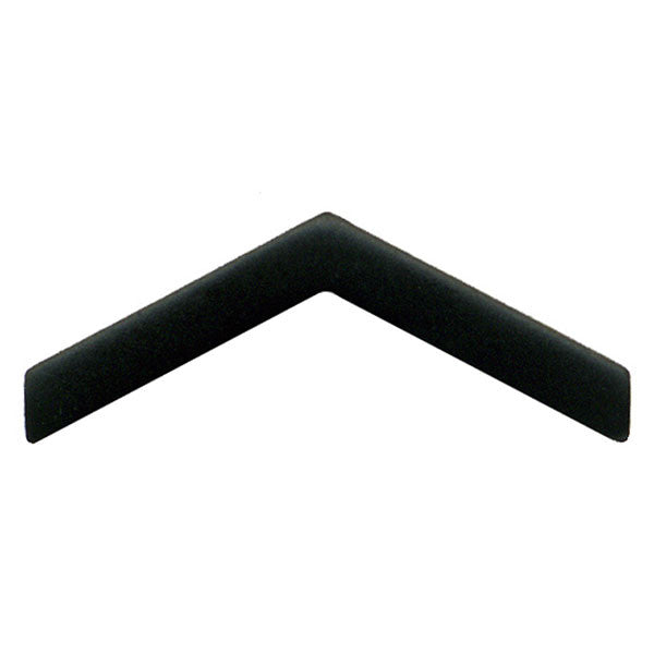 Army ROTC Chevron: Private - black metal