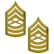 Marine Corps Chevron: Master Sergeant - satin gold