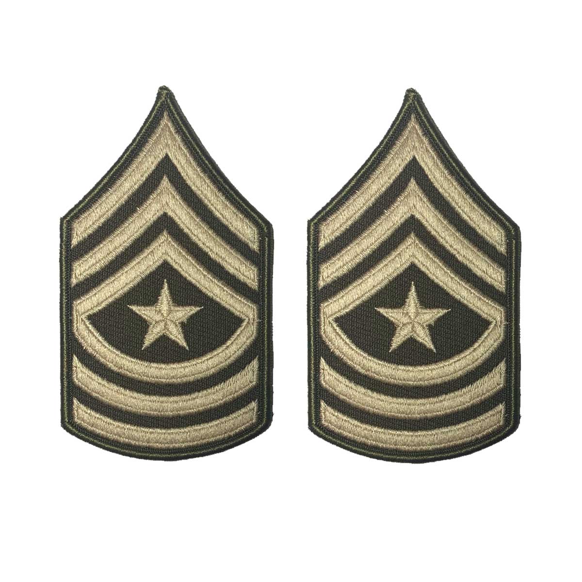 Army Green Service Uniform Chevron: Sergeant Major