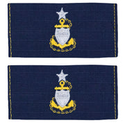 Coast Guard Embroidered Collar Device: E8 CPO: Senior - Ripstop fabric