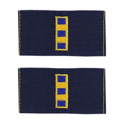 Coast Guard Embroidered Collar Device: Warrant Officer 2 - Ripstop fabric
