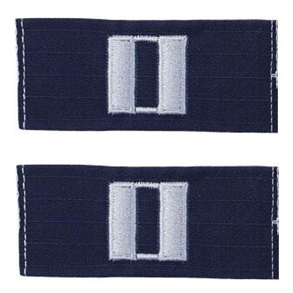 Coast Guard Embroidered Collar Device: Senior Lieutenant - Ripstop fabric