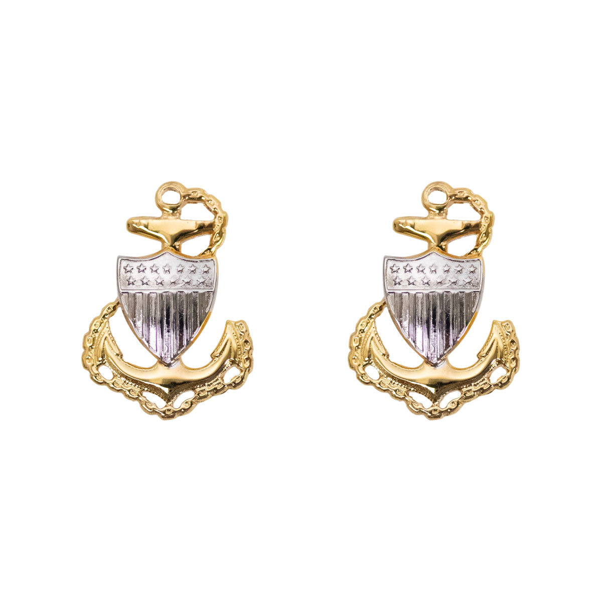 Coast Guard Metal Collar Device: E7 Chief Petty Officer