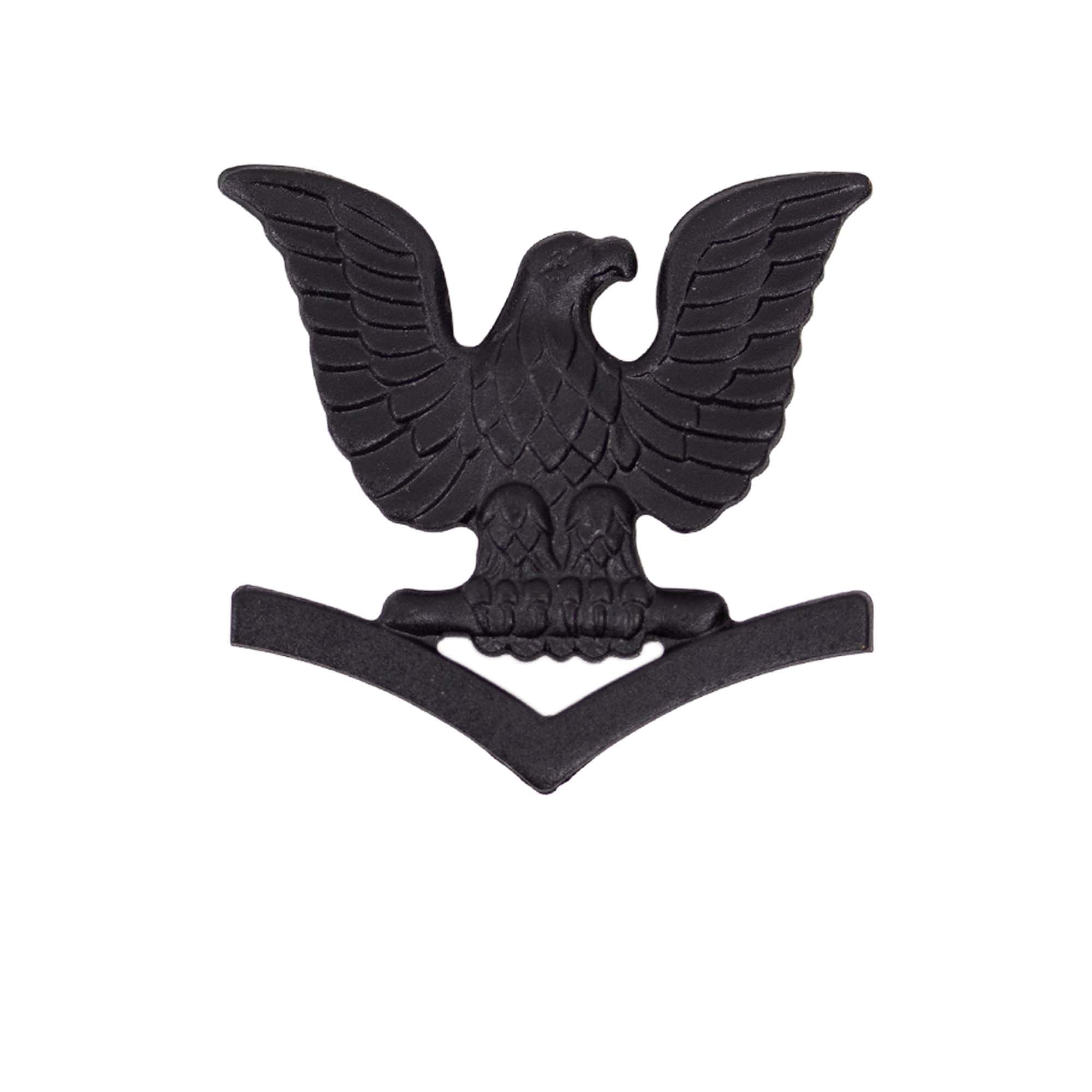 Marine Corps Collar Device: E4 Petty Officer - black metal