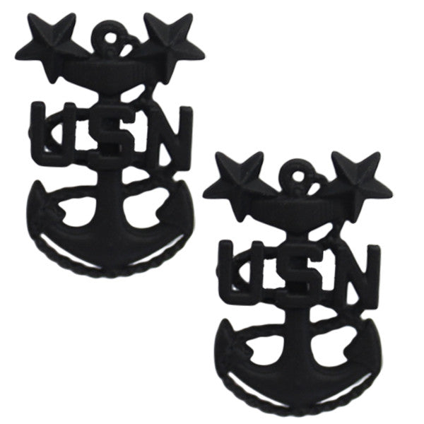 Navy Collar Device: E9 Corpsman or Seabee - small